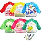 coceca 6 pcs赤ちゃんSleeved Bibs 1 – 3歳の古いInfants