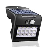 Minger　LED ソーラーライト　センサーライト　IP65防水防犯　ウォールライト　壁掛け式　屋外照明/玄関/庭/駐車場/ガーデン/廊下用　日本語説明書付き