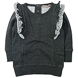 《H28年秋冬物》 nico hrat(ニコフラート) 製品洗い加工済み 30/10綿裏毛フリルトレーナー 100cm/MC NO.B-260367