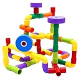 babyprice 108pcsチューブwith Wheels Construction Building酷使セットMagnetic Building Blocksおもちゃ