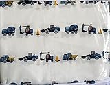 Red Truck 4 Piece Full Sheet Set Construction Vehicles Trucks on White by Red Truck [並行輸入品]