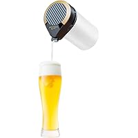 グリーンハウス どこでも手軽にクリーミー泡を楽しめる ワンタッチビアサーバー 缶ビール専用 簡単おいしさキープ ブラック GH-BEERMS-BK