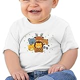 野生動物　ジャングル　子供服 ベビーTシャツ 半袖 男の子 女の子 クルーネック カジュアル