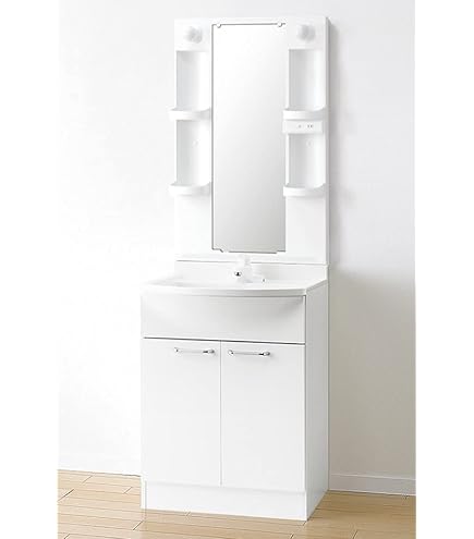 Amazon.co.jp: 【公式店】洗面化粧台 アルバ 600幅 2枚扉 ホワイト