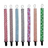 ilovebaby Pacifier Clip 2-Sided Design, Holder for Girls and for Boys Unisex. Multi-design by ILOVEB