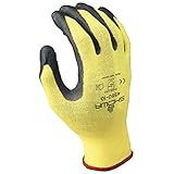Showa Best 4560 Zorb-IT MXOA Sponge Nitrile Glove, Ultimate Flat Dipped Seamless Stretch Kevlar Lycr