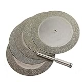 5 ピース 50 ミリメートル ダイヤモンド切削ディスク & ドリル ビット用ロータリー ツール dremel石刃