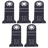 5本ユニバーサル45mm HCSブラック振動マルチツールソーブレード日本の歯の精度
