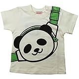 《初夏盛夏対応》 GARACH(ギャラッチ) 天竺PANDA Pt半袖Tシャツ 80cm /Gn NO.AH-1621314