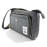 QUINTETTO(クインテット)ポリキャンバス ミニショルダーバッグ ボディバッグ ウエストバッグ 多機能 バッグ BAG カジュアル アウトドア 03-620-9472 (グレー(GREY))