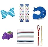 ラヴィギフト6点セットクッション ブルー マルチ クジラ 恐竜B 腹巻ボーダー ホルダーレインボー lv-g04-02