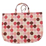 手作り 大きな お昼寝ふとん袋（ピンクドット柄）／お昼寝（ベビー）掛け敷きふとんが入るバッグ