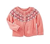 OshKosh B ' goshベビー女の子パターンカーディガン カラー: ピンク
