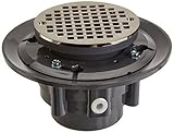 Jones Stephens D4984BN 3X4-Inch PVC Drain Shower with 5-Inch Round Brushed Nickel Strainer [並行輸入品]