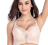(ダダウン)DADAWEN マタニティ ブラジャー ノンワイヤー 下着 前開き 授乳便利 レース飾り お洒落 着心地良い ベージュ 80D