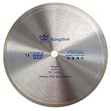 Kingthai 14インチ 連続リム刃ダイヤモンドブレード 穴径1"-7/8" 陶器磁器タイル切断用