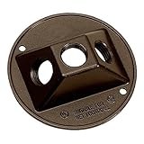 Sigma Electric 14383BR 1/2-inch 3 Hole Round Lamp Holder Cover, Bronze [並行輸入品]