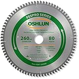 High Quality SBFT-260080 260mm 80 Tooth FesPro Crosscut ATB Saw Blade with 30mm Arbor for Festool Ka