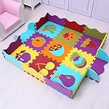 studyset Baby Play Mat Cool Foamパズルマット床マット防水カーペットfor Kids LXMdra-0703newtoy-01B39AF0FD