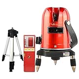 FUKUDA フクダ 5ライン レーザー墨出し器+受光器+エレベーター三脚セット EK-459P 4垂直・1水平 墨出し器 クロスラインレーザー墨出し器 測定器