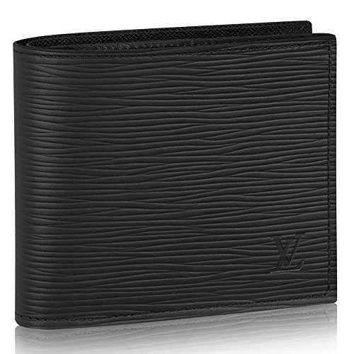 [セット品]正規化粧箱＆正規紙袋付き ルイヴィトン LOUIS VUITTON 財布 二つ折り財布 メンズ ポルトフォイユ・マルコ NM エピ・ノワール M62289