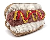 Estella Hand Knit Organic Hot Dog Rattle Baby Toy [並行輸入品]