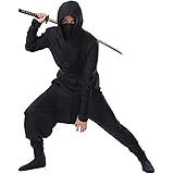 [monoii] 【 ハイクオリティ 忍者 コスプレ ハロウィン ニンジャ コスチューム にんじゃ 黒装束 衣装 和装 仮装