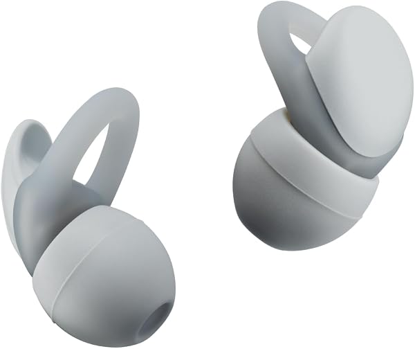 Audio-Technica AT-ERP3 GY Earplugs, Silicone, Antibacterial, Repeatable Use, 4 Types of Ear Pieces, Small Carrying Case Included, SNR Value, 26 dB Certified Hearing Protection Device, Travel, Studying - 1