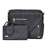 JJ Cole Metra Diaper Bag, Black and Gold by JJ Cole