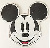 Disney Old Fashion Rustic Mickey Mouse Embossed Tin Sign [並行輸入品]