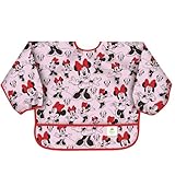 Bumkins Disney Baby Waterproof Sleeved Bib, Minnie Classic, 6-24 Months by Disney [並行輸入品]