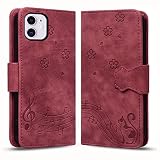 TEDTIKJT iphone 12 ケース iphone 12 pro ケース手帳型 iPhone12 / iPhone12 Pro ケース手帳 iphone12 ケース 軽量薄型 iphone 12 ケース 手帳型 iphone 12 PRO カバー手帳型 耐衝撃 iphone12手帳 アイホン12 ケース手帳型 汗や指紋防止 放熱性 6.1インチ対応 360度保護 耐衝撃 軽量 薄型 着脱しやすい 赤