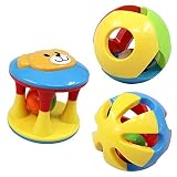 victory-toy、動物楽しい3 Piece Baby Rattleセット教育玩具男の子女の子0 – 5才、Lovely Bear