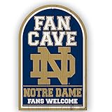 NCAAノートルダム94754010木製サイン、11 " x 17インチ、ブラック