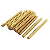 uxcell グルースティック グルーガン　ゴールドトーン　ホットメタルグルー　20個 7x100mm
