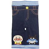【日本製】2016年 秋冬 アンパンマン バイキンマン 綿混ニット デニム風 ７分丈パンツ ANPANMAN ネイビー◇80-90cm