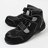 [ジーデージャパン] 静電靴 耐油 ウレタン2層底 JSAA A種認定合格品 ワイド樹脂先芯 4E ハイカットタイプ ワークウェーブ W1050 ブラック 27 cm