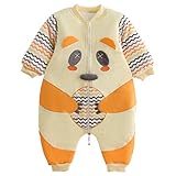 Happy Cherry Baby Sleeping Bag冬コットンZip Bear寝間着3 – 24ヶ月の US サイズ: M カラー: イエロー