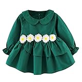 (プタス)Putars ベビー服 子供服 女の子 ワンピース 花柄 三色 薄手 パフ袖 可愛い 秋冬 記念日 プレゼント 6-24ヶ月