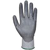 (ポートウエスト) Portwest メンズ カットレベル5 ポリウレタンコーティングパーム 作業用グローブ 作業手袋 男性用 (XL) (グレー)