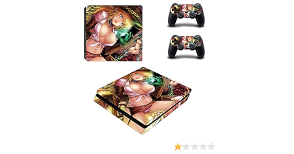 Amazon Ps4 スリム Slim スキンシール アニメ 本体用 コントローラー用 2枚 2 スキンシール
