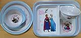 離乳食　お子様用に　かわいい　アナ雪　メラミン食器（茶碗・丸鉢・小皿・大皿・ランチ皿・角トレー）　6点セット