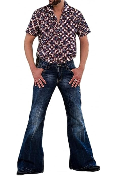 Vintage 70s Bell Bottom Jeans Retro 