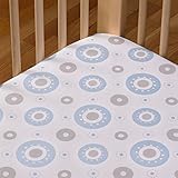 Living Textiles Cotton Poplin Fitted Sheet, Orbit by Living Textiles