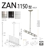 川口技研:軒天用ホスクリーン　ZAN-1150型　DB(ダークブロンズ) ZAN-1150-DB
