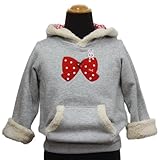 (ミキハウス)nミキハウス MIKIHOUSE ボアフード付き♪裏起毛トレーナー 90cm グレー（06）