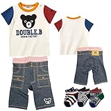 ダブルB(mikihouse) 半袖Tシャツ＋8分丈スパッツ＋ソックス ３点セット(90cm マルチ)