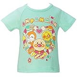 【本体綿100％】2017年 夏物 アンパンマンガール 天竺 スイーツＡライン Ｔシャツ Anpanman Girl ミント◇95cm