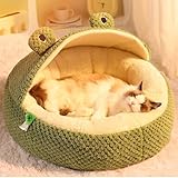 Konshun 猫 ベッド 冬 犬 ベッド ペットベッド ペット用寝袋 猫 ハウス 冬 ペットハウス 丸型 小型犬 猫 小動物用 変形しにく