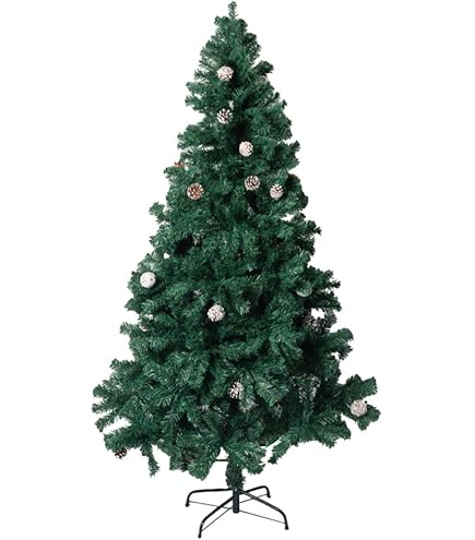 Amazon.co.jp: クリスマスツリー 150cm 枝数450本 暖色LEDライト